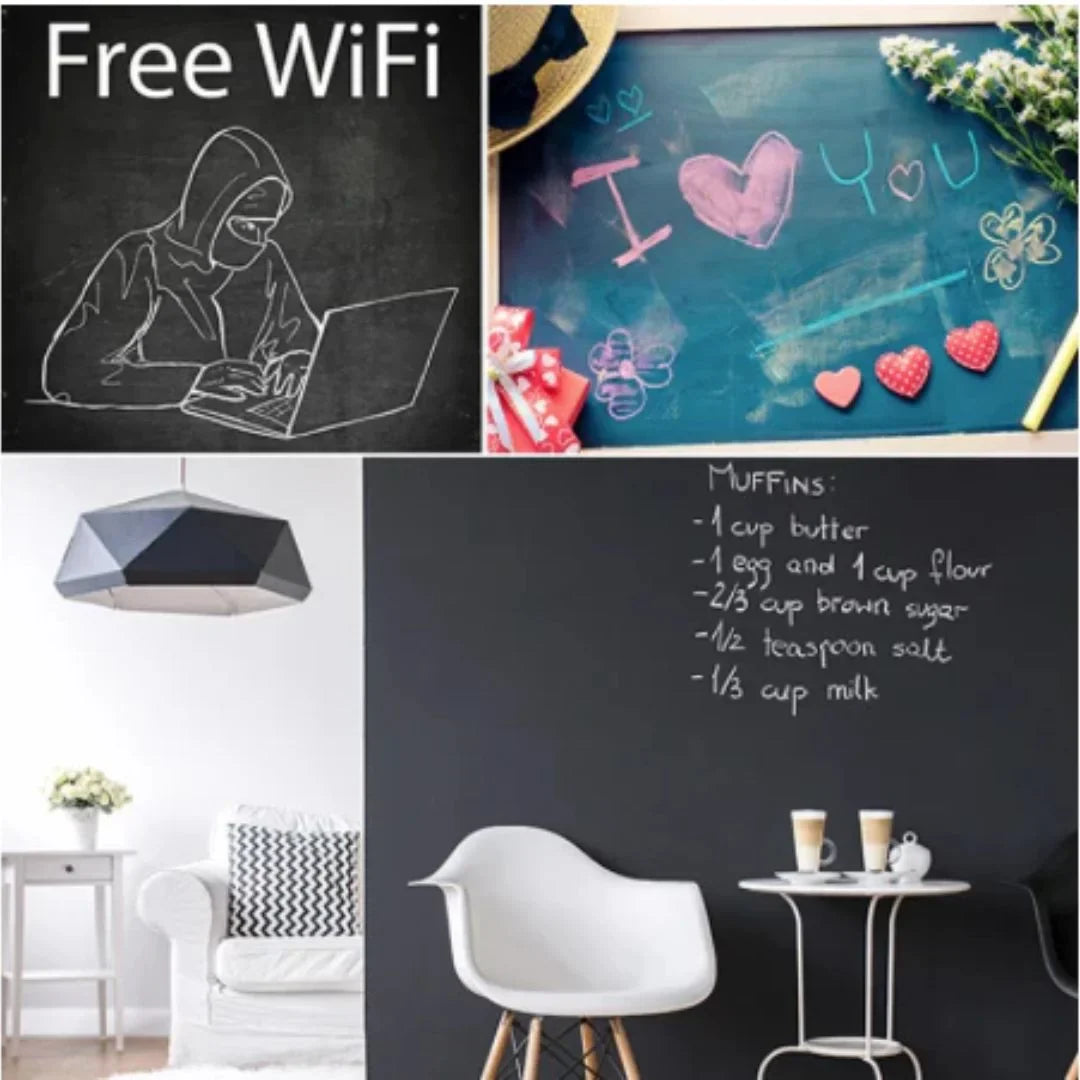 CreativeChalk– Naklejka ścienna z tablicą kredową dla dzieci w wieku 3+ lat – Wspiera ekspresję artystyczną