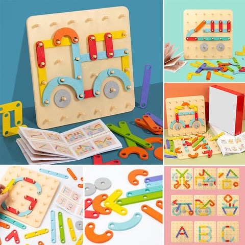 Puzzle Board - plansza do gry w puzzle Montessori