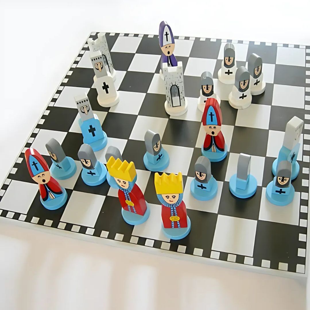 ChessQuest – edukacyjna drewniana gra w szachy dla dzieci