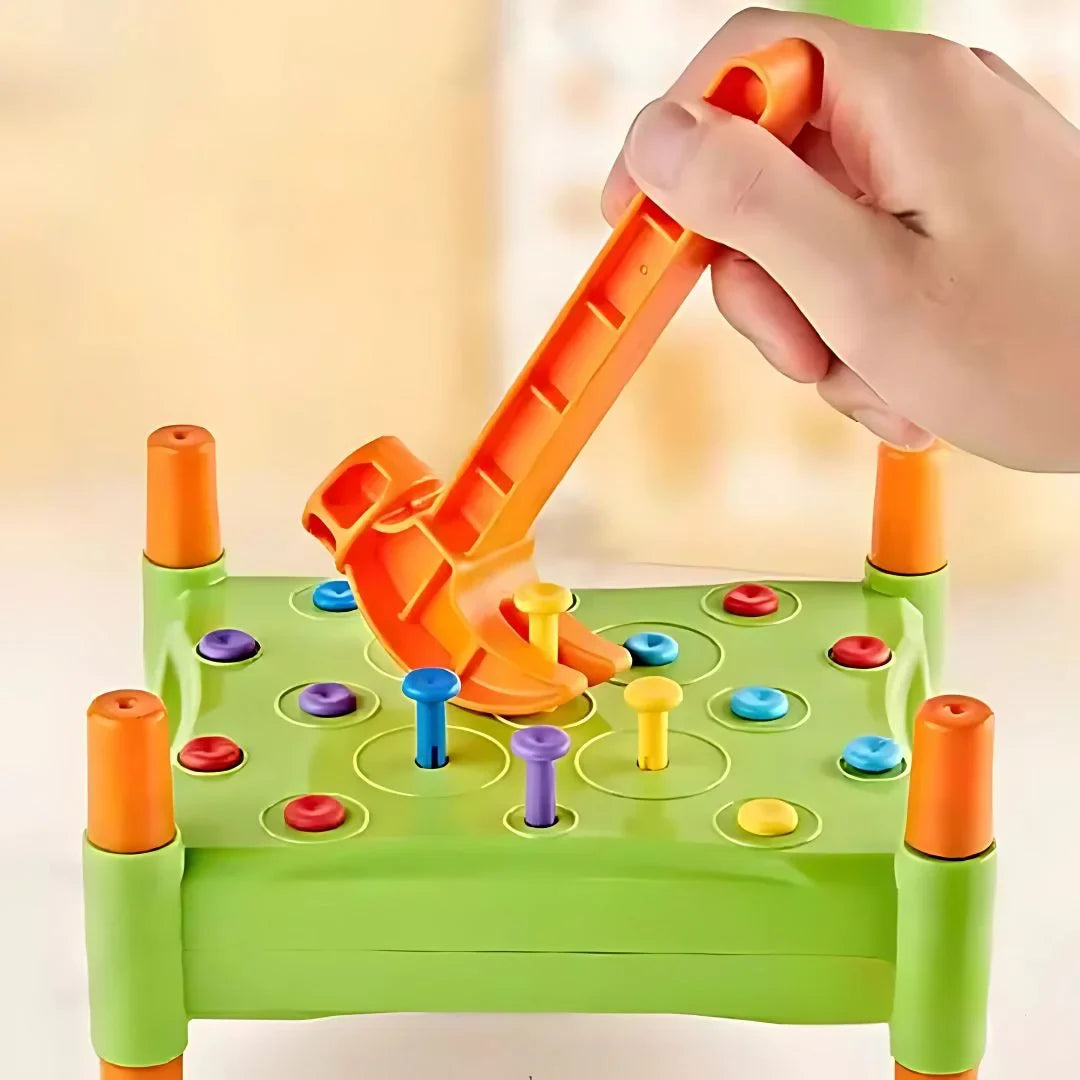 Zestaw do zabawy NailPop | Hammer Tap wykonany z plastiku dla dzieci w wieku 3+