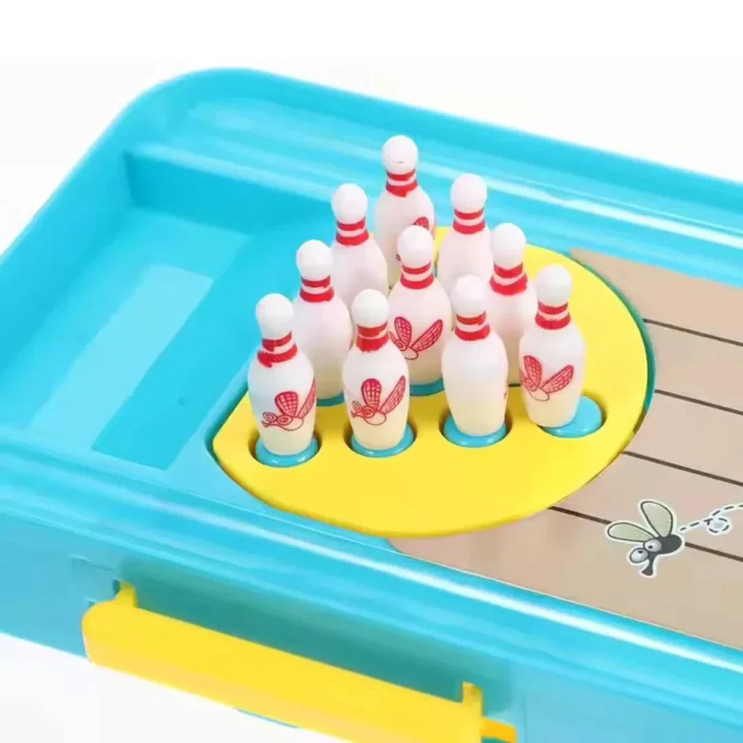 FroloRoll - Mini zestaw do gry w kręgle w kształcie żaby dla dzieci w wieku od 4 lat