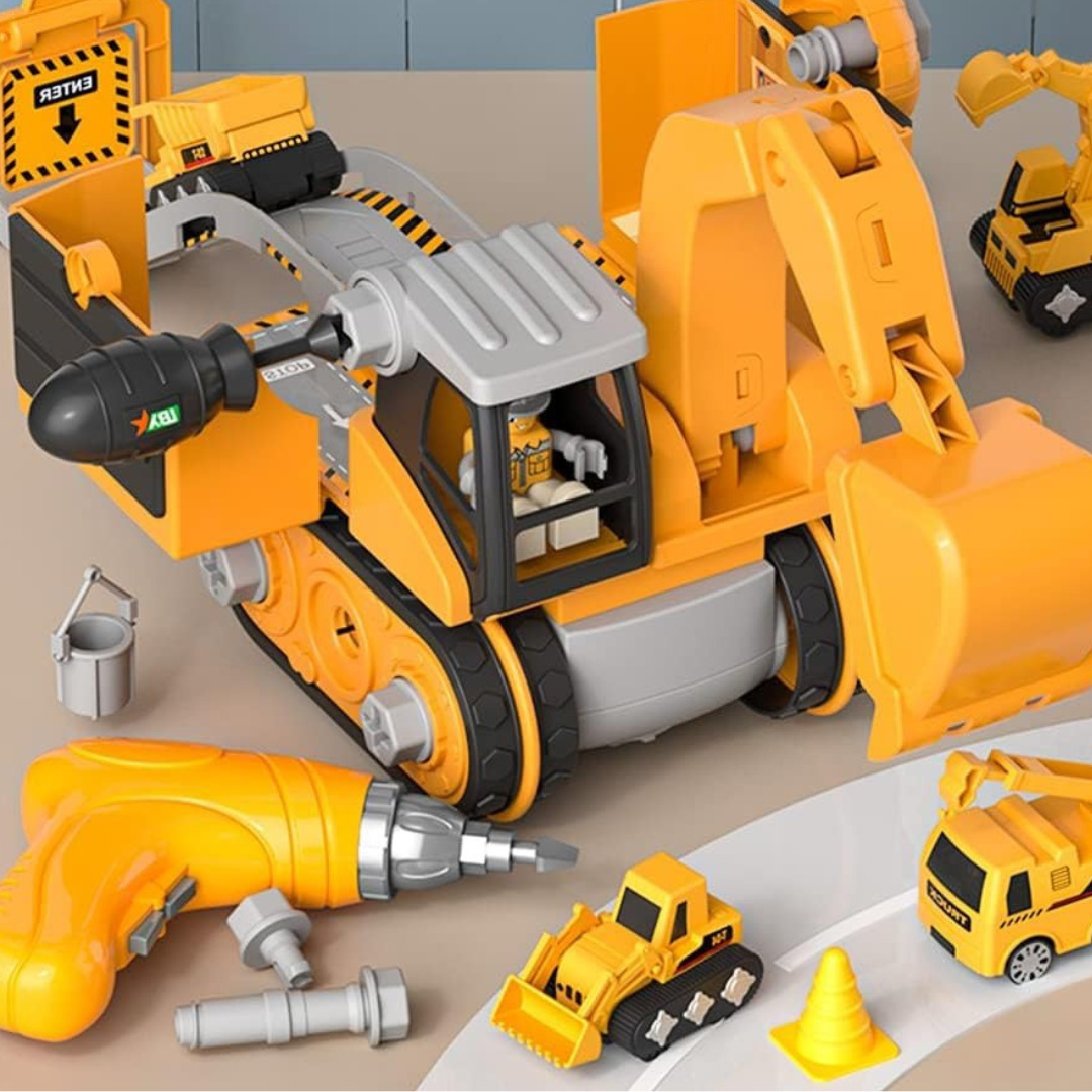 LittleBuilder - Budowa koparki samochodowej z dźwigiem