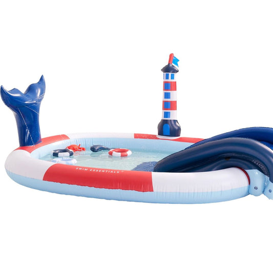 Dmuchany basen dla dzieci WhaleSplash – zabawa na świeżym powietrzu – dla dzieci w wieku 2+
