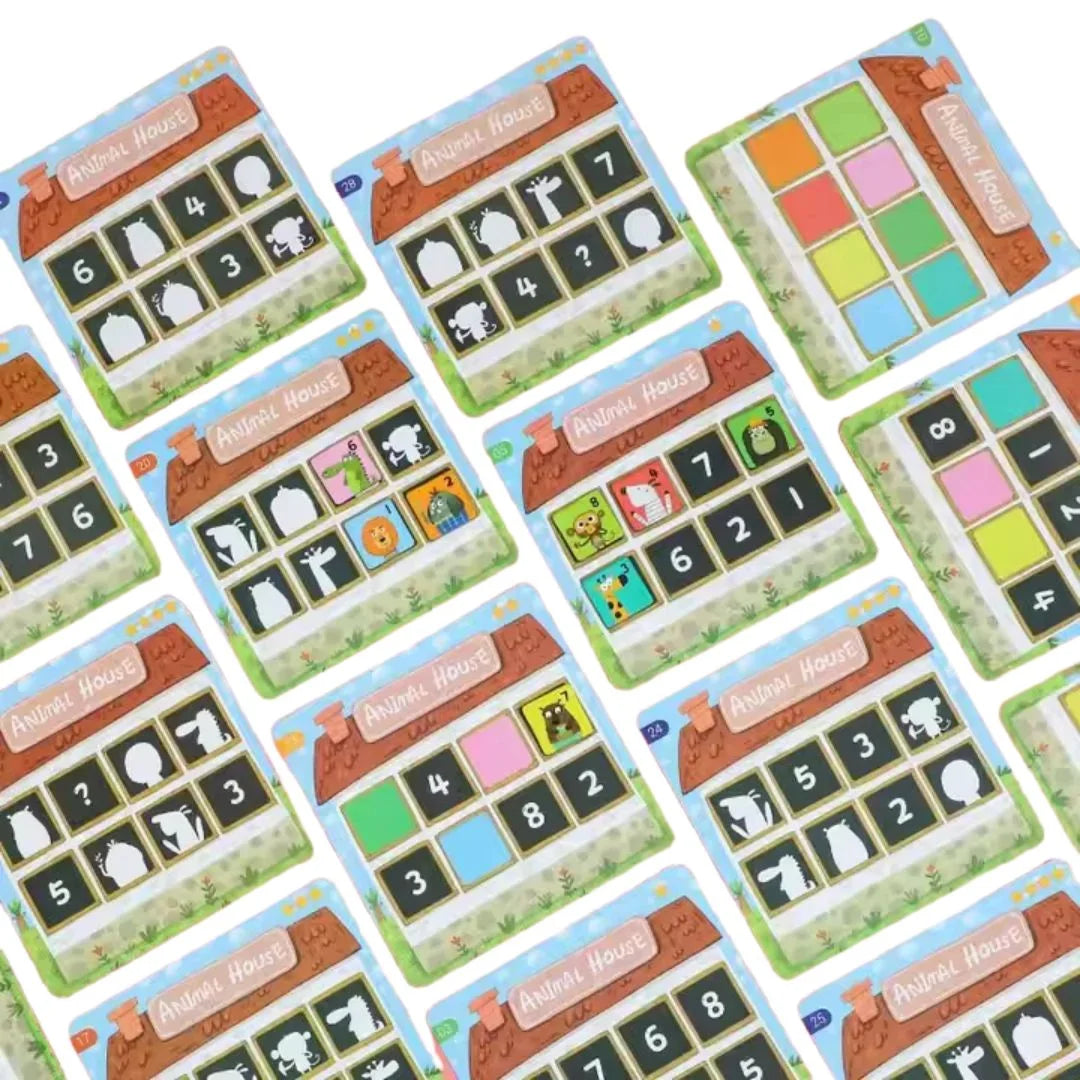 Magnetyczna gra logiczna LogicPals – gra Montessori o zwierzętach – dla dzieci w wieku 4+