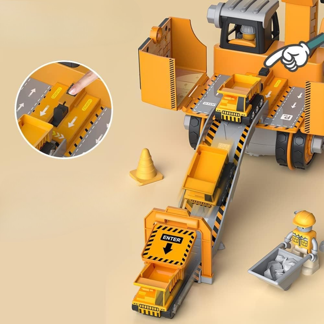 LittleBuilder - Budowa koparki samochodowej z dźwigiem