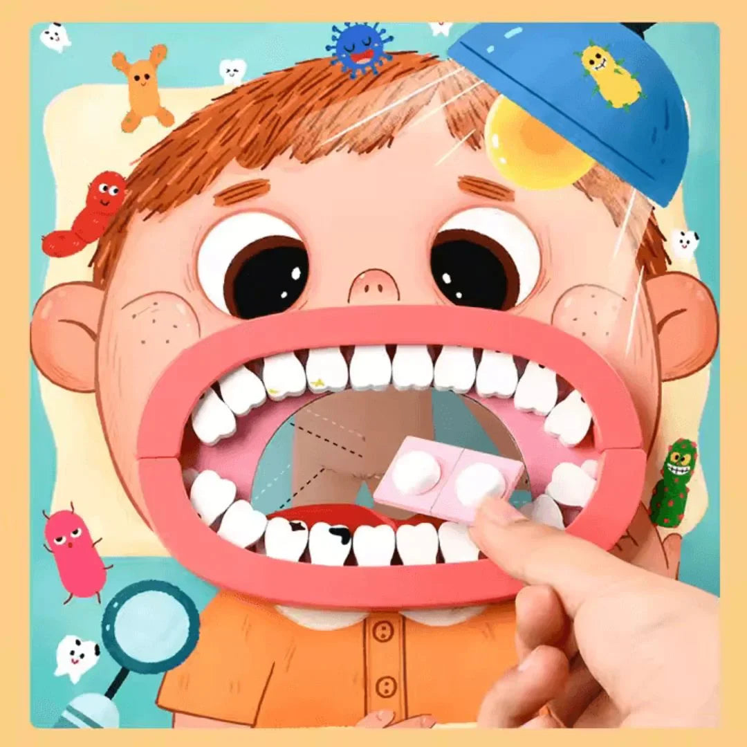 TinyDent– zestaw do zabawy z dentystą dla dzieci w wieku 3+ lat – zachęca do kreatywnego odgrywania ról