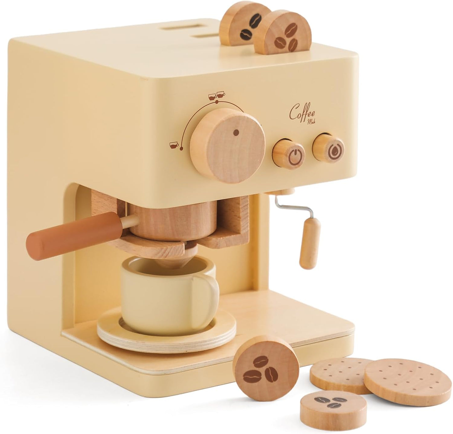 Drewniany zestaw do parzenia kawy i herbaty BrewBuddies – odgrywanie ról – wiek 3+
