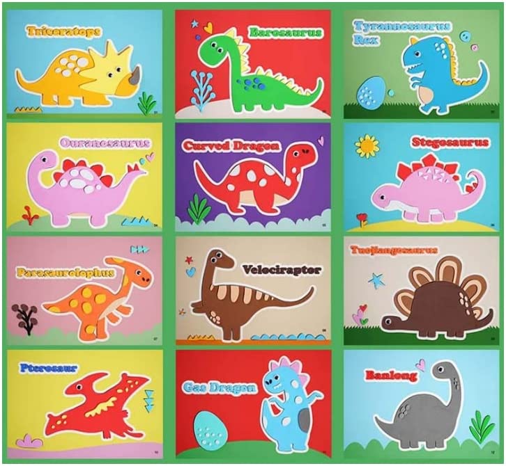 StickerPuzzles - Rękodzieło Rękodzieło Puzzle Zabawki Filc Tkanina Naklejka