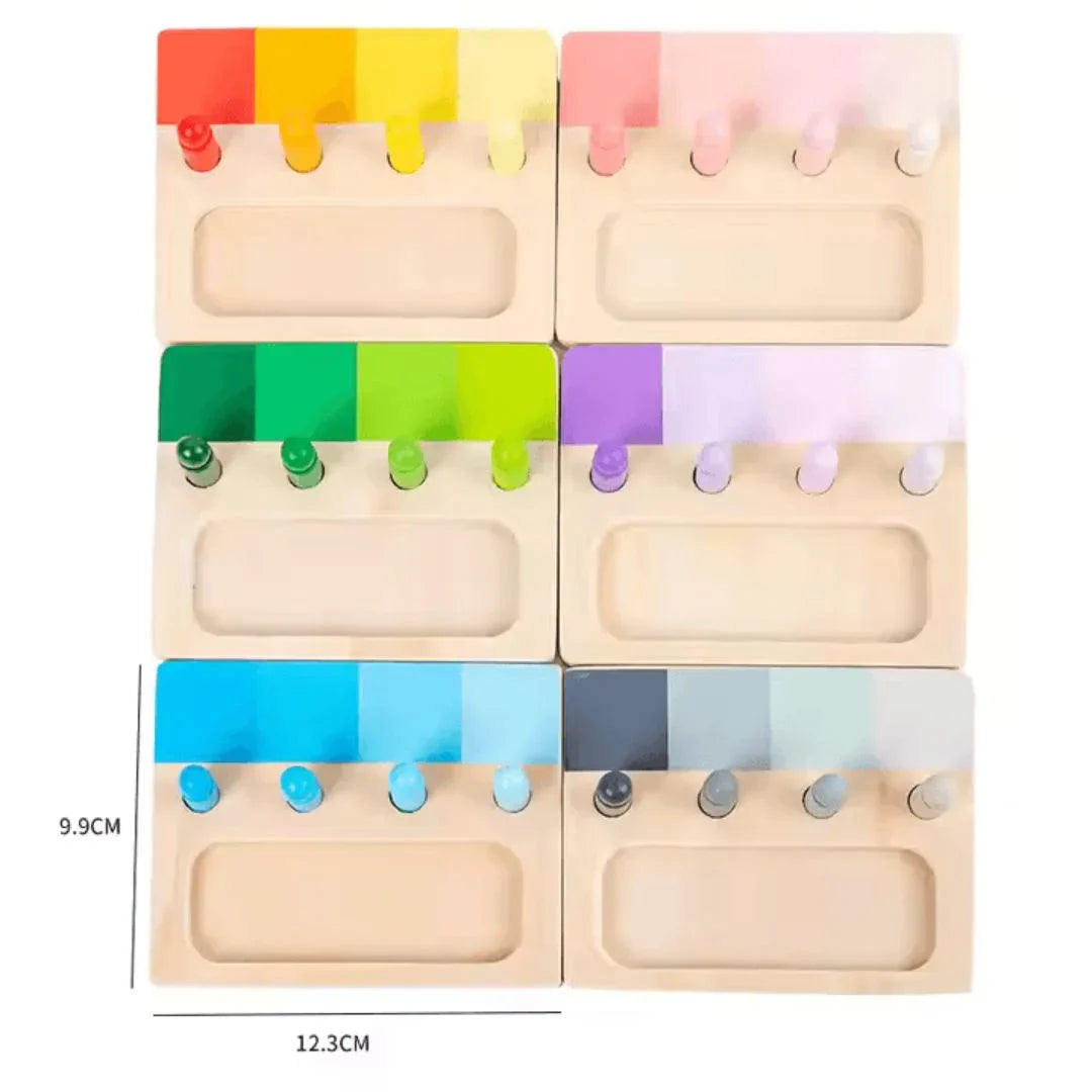 RainbowMatchers – tablica edukacyjna Montessori dla dzieci w wieku 3+ lat – rozwija umiejętności motoryczne