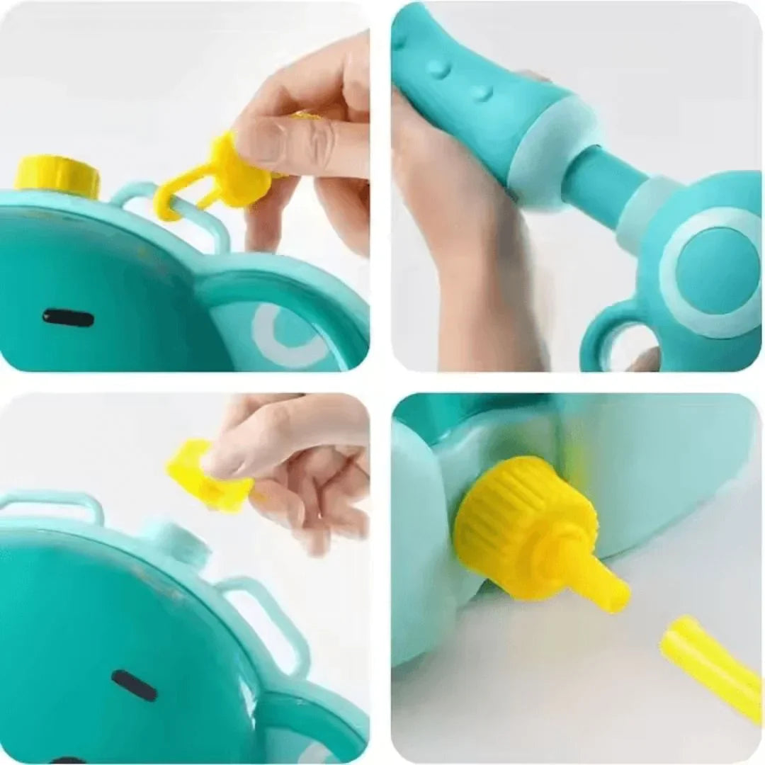 SplashQuest – plecak z pistoletem na wodę dla dzieci w wieku 3+ – niekończąca się zabawa na świeżym powietrzu