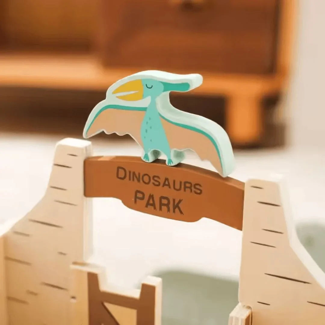 DinoQuest – Drewniany park dinozaurów dla dzieci w wieku 3+ lat – zachęca do kreatywnej zabawy