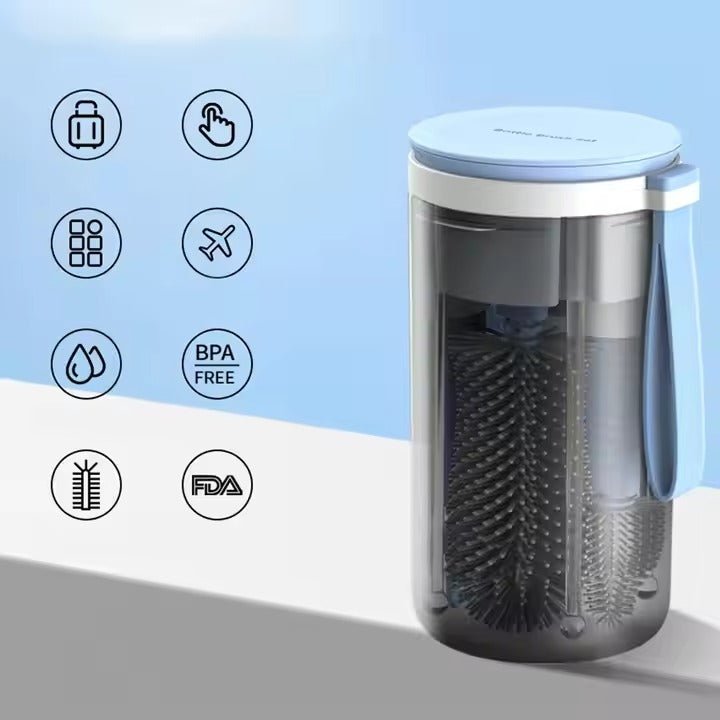 CleanSip Mini – przenośny zestaw do czyszczenia butelek dla niemowląt – dla każdego wieku
