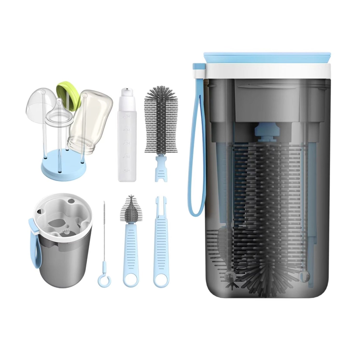 CleanSip Mini – przenośny zestaw do czyszczenia butelek dla niemowląt – dla każdego wieku