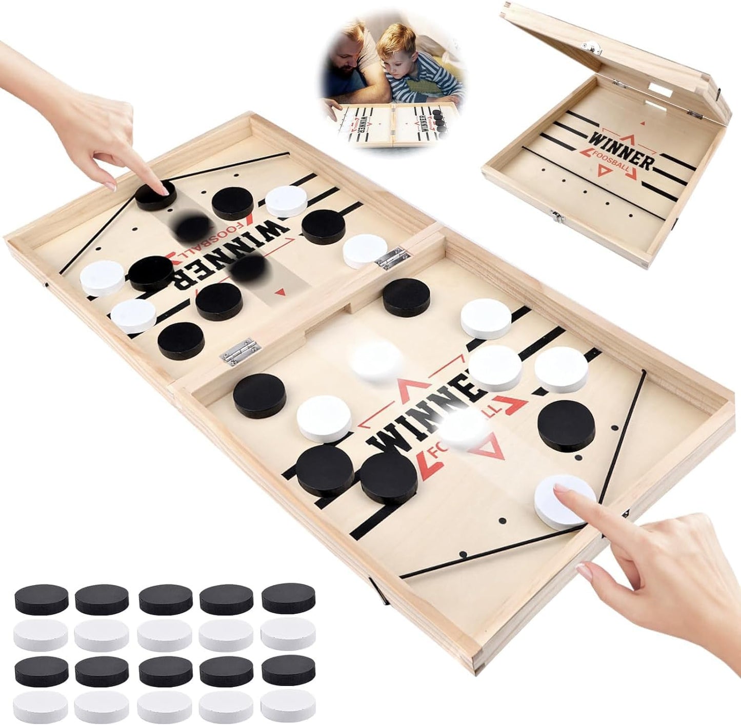SlingShot Pro - Drewniana gra w hokeja