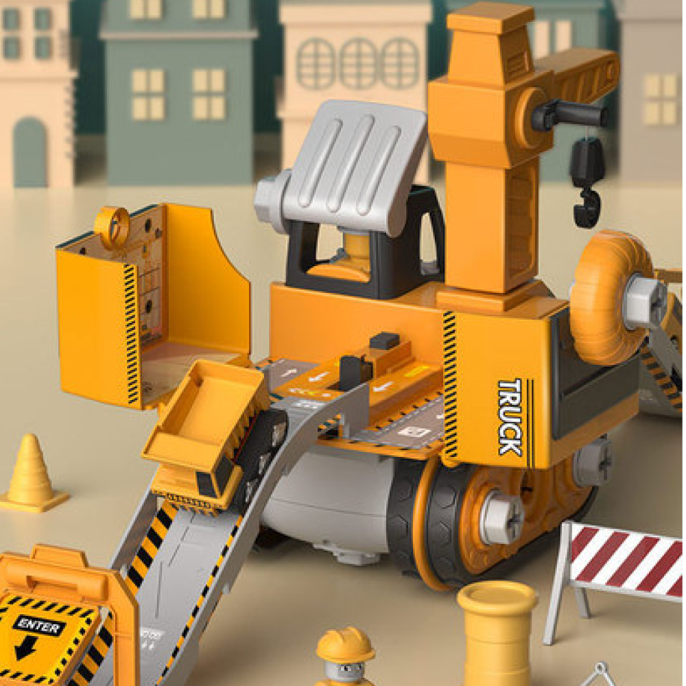 LittleBuilder - Budowa koparki samochodowej z dźwigiem
