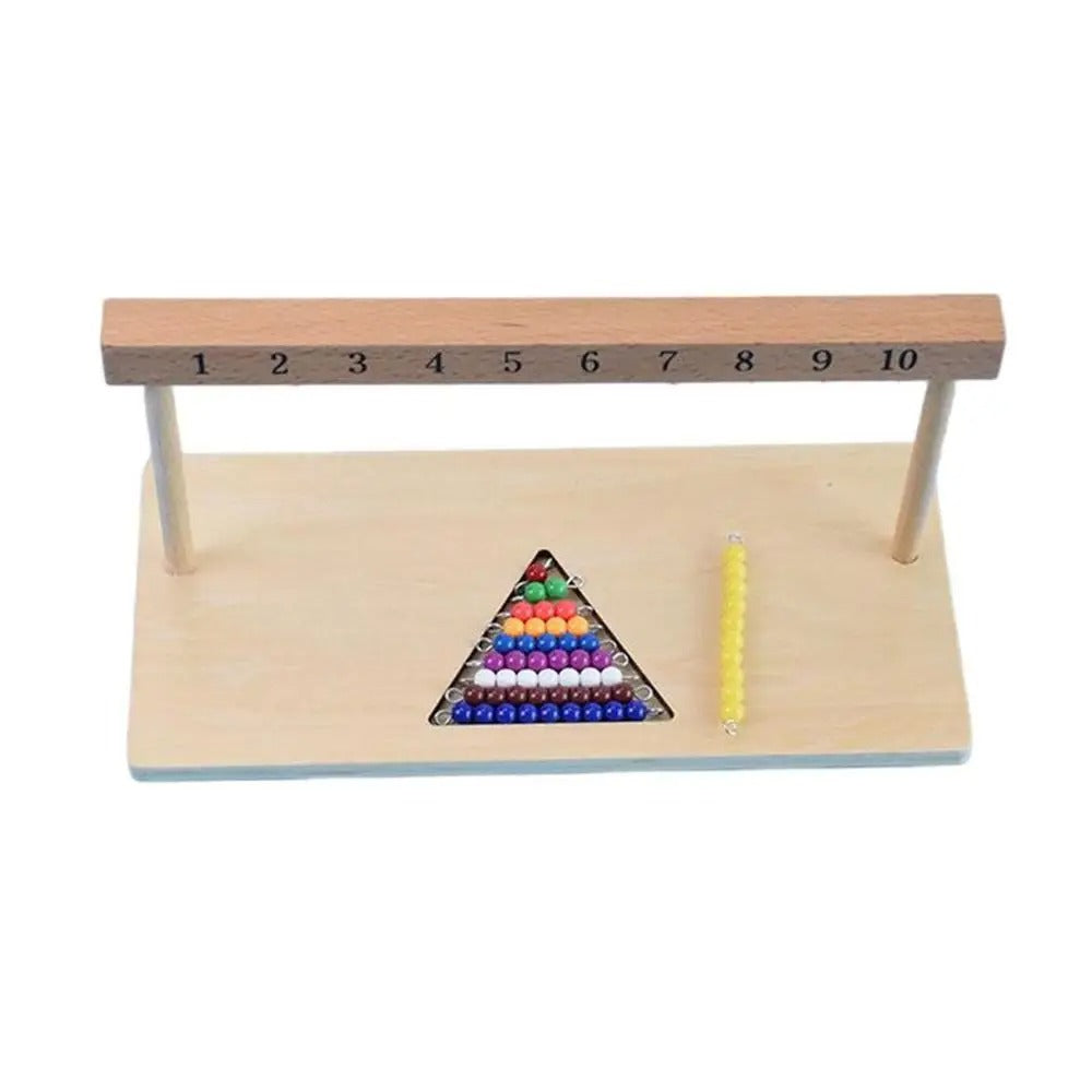 Drabinka z koralikami do liczenia Montessori – liczenie i arytmetyka – od 3 lat