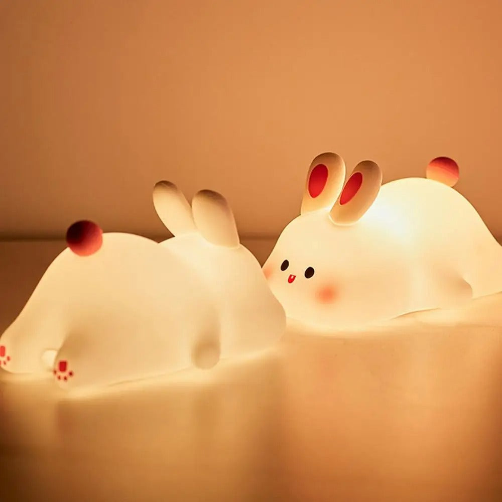 BunnyGlow - Bezpieczna dla dziecka lampka nocna do pokoju dziecięcego Królik