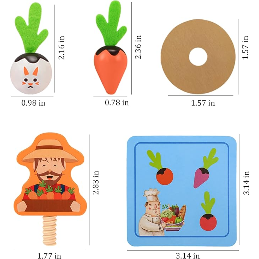 GrowGarden – zestaw do zabawy z warzywami Montessori