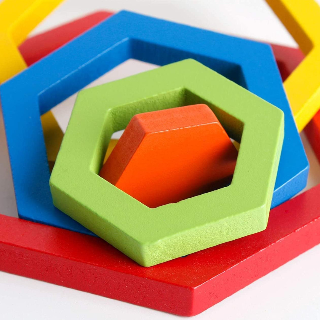 ShapeSort – drewniana układanka Montessori
