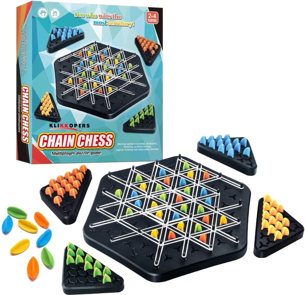 ChainGame - rodzinna gra planszowa w szachy trójkątne