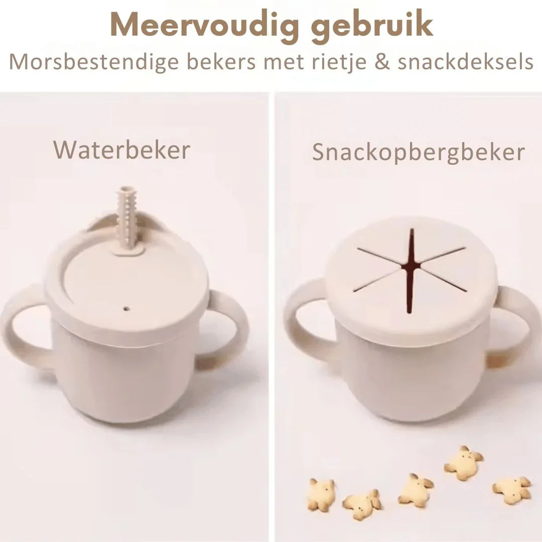 DinoDelight – Zestaw silikonowych sztućców dla dzieci w wieku 3+ lat – Wspiera bezpieczne i przyjemne jedzenie