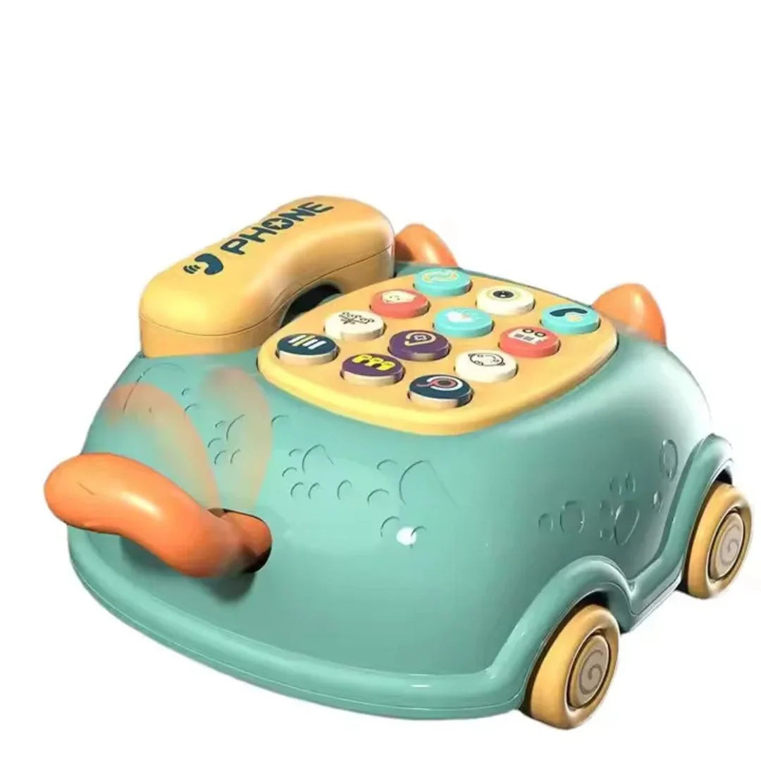 KittyDial – Muzyczna zabawka-telefon dla niemowląt – Wyobraźnia i sprawność motoryczna – Od 1 roku życia