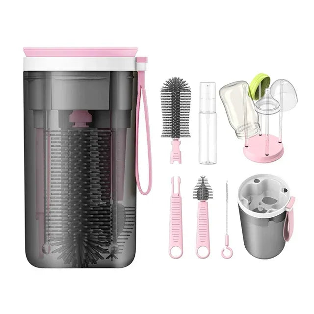 CleanSip Mini – przenośny zestaw do czyszczenia butelek dla niemowląt – dla każdego wieku