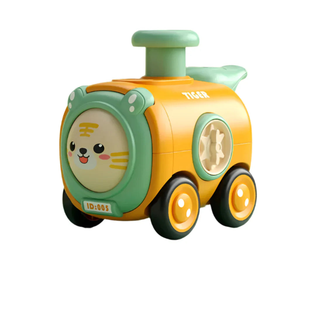 Whimsy Wheels – interaktywna zabawka w kształcie pociągu ze zwierzętami dla dzieci w wieku od 2 lat – gwiżdż, zmieniaj i odkrywaj