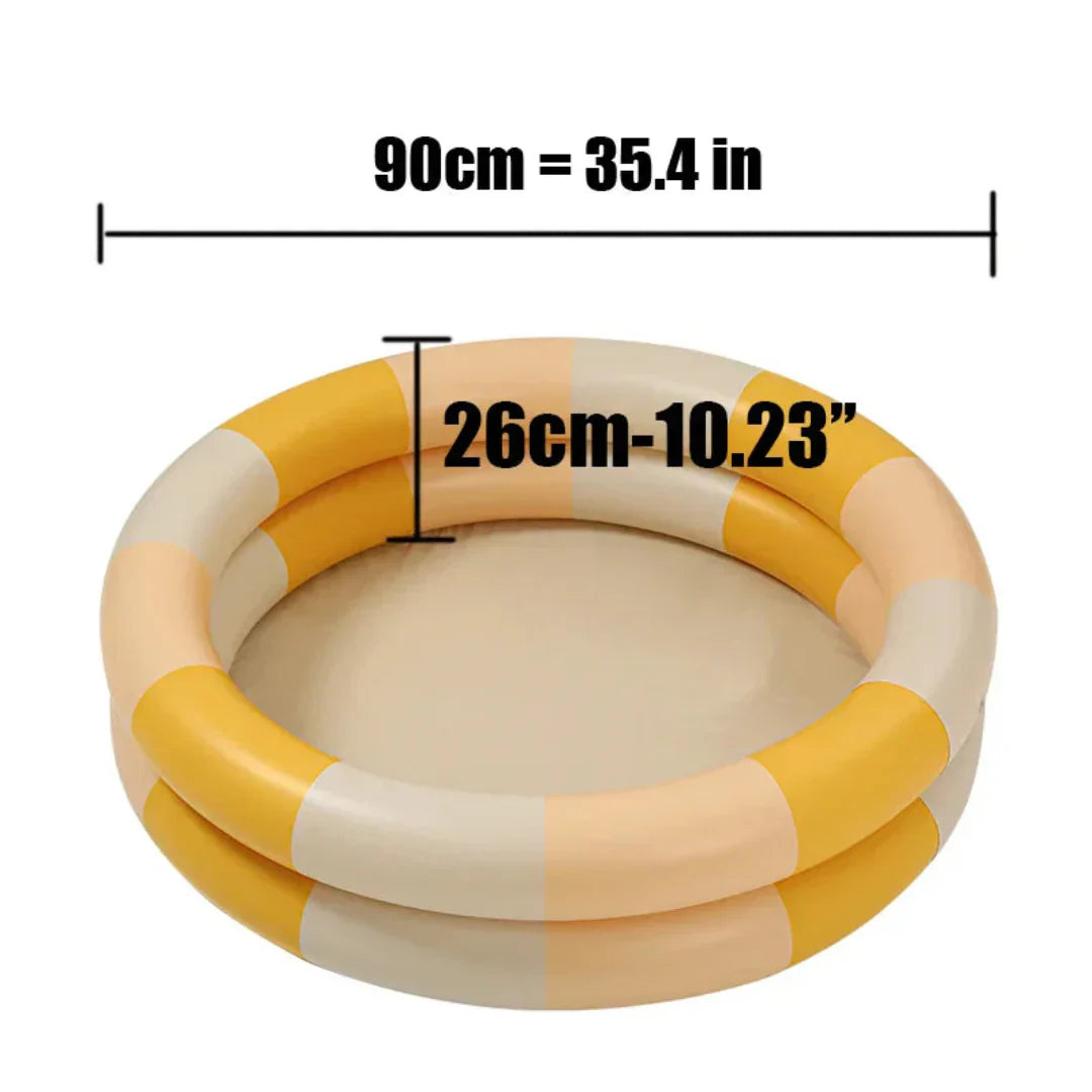 WadeWave – nadmuchiwany basen dla dzieci z PVC (2+) – do zabawy na świeżym powietrzu, okrągły kształt