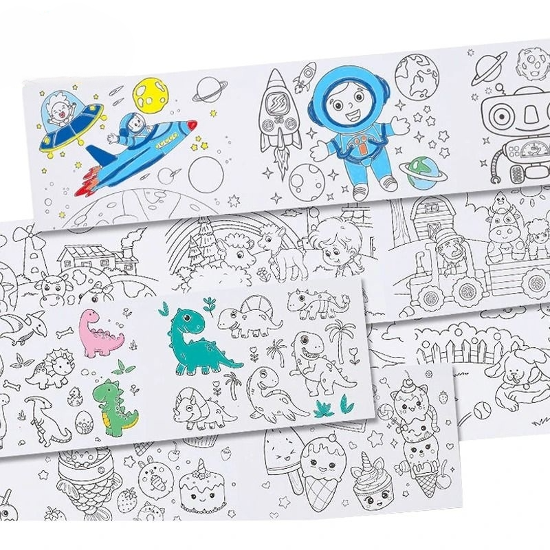 RollArt - Duża rolka kolorowego papieru ze ściany z możliwością rozdarcia