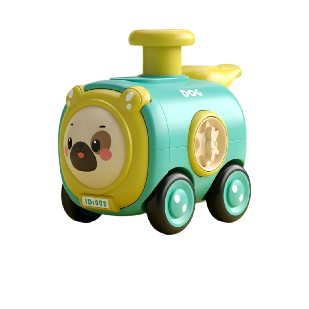 Whimsy Wheels – interaktywna zabawka w kształcie pociągu ze zwierzętami dla dzieci w wieku od 2 lat – gwiżdż, zmieniaj i odkrywaj