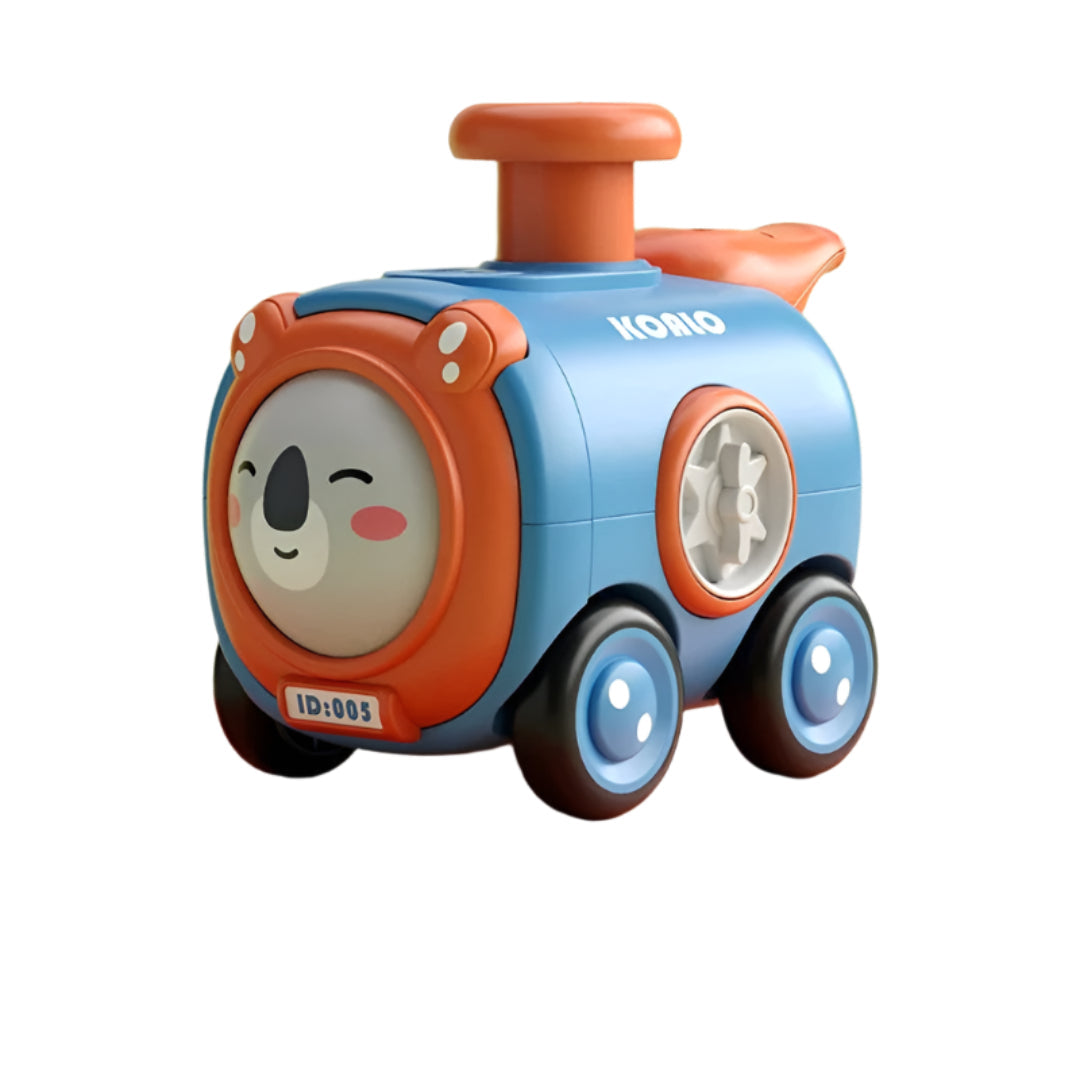 Whimsy Wheels – interaktywna zabawka w kształcie pociągu ze zwierzętami dla dzieci w wieku od 2 lat – gwiżdż, zmieniaj i odkrywaj