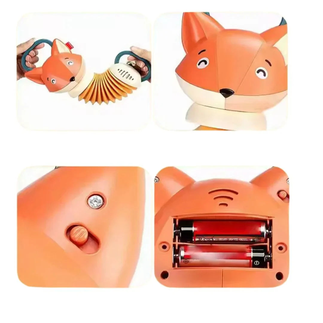 MelodyFox– drewniana zabawka akordeon dla niemowląt