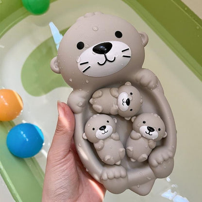 OtterNest – Pływająca zabawka do kąpieli w kształcie rodziny wydr dla dzieci od 18 miesięcy – zachęca do nawiązywania więzi i kreatywnej zabawy