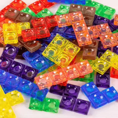 PuzzleNest – Drewniana układanka Tetris 3D dla dzieci w wieku 3+ lat – poprawia orientację przestrzenną