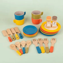 Tiny Chef – Drewniany zestaw kuchenny dla dzieci w wieku 3+ lat – zachęca do kreatywnej zabawy