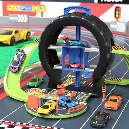 WheelWorld - Zestawy do zabawy z puzzlami i torami samochodowymi Adventure Toys