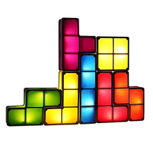 PixelGlow – składana lampka nocna Tetris dla dzieci w wieku 6+