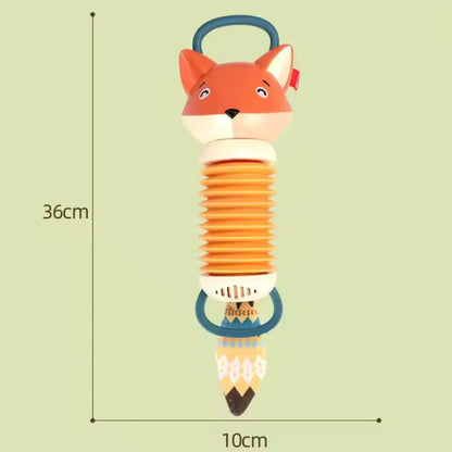 MelodyFox– drewniana zabawka akordeon dla niemowląt