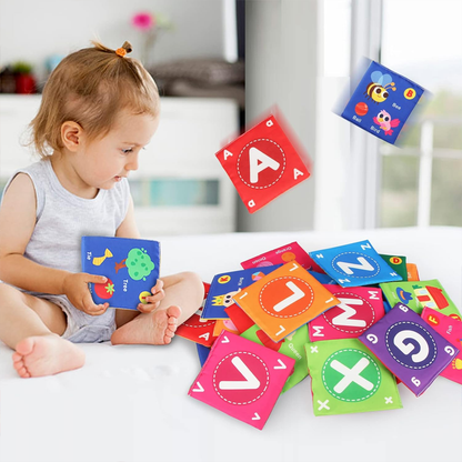 BusyBaby - Zestaw miękkich fiszek z książeczkami dla niemowląt