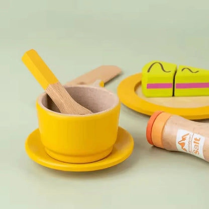 Tiny Chef – Drewniany zestaw kuchenny dla dzieci w wieku 3+ lat – zachęca do kreatywnej zabawy
