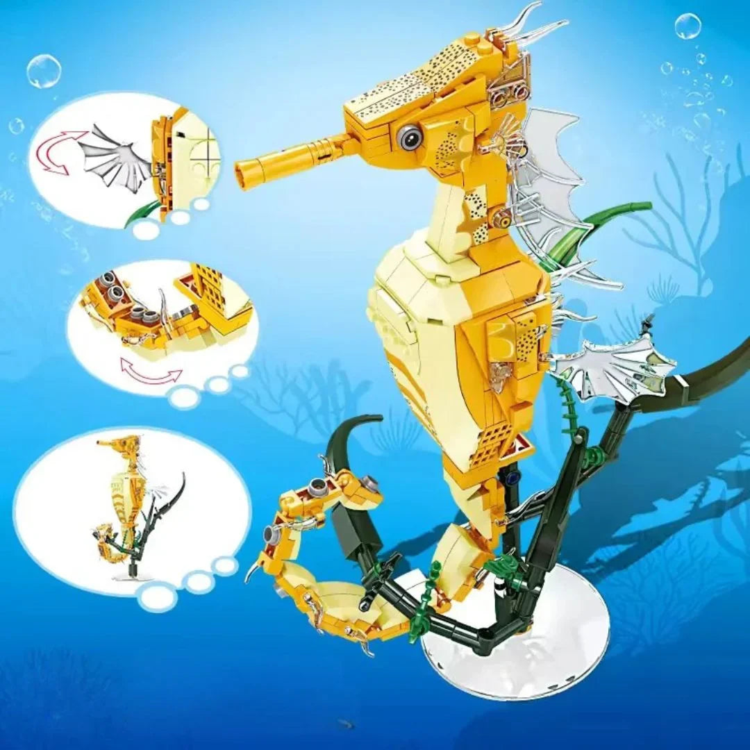 AquaBricks – Zestaw klocków „Zwierzęta oceaniczne” dla dzieci w wieku 6+