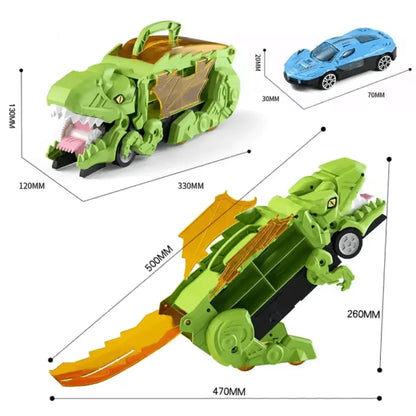 Dino Drive– Samochodzik-zabawka w kształcie dinozaura dla dzieci w wieku 3+ lat – interaktywna zabawa i nauka