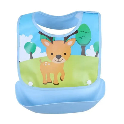 NibbleCatcher – silikonowy śliniaczek dla niemowląt z tacką do chwytania dla dzieci od 6. miesiąca życia – wspiera samodzielne jedzenie i posiłki bez bałaganu