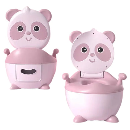 PandaLoo | Uroczy nocnik dla malucha z miękkim siedziskiem z PVC