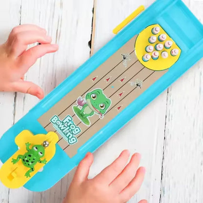 FroloRoll - Mini zestaw do gry w kręgle w kształcie żaby dla dzieci w wieku od 4 lat