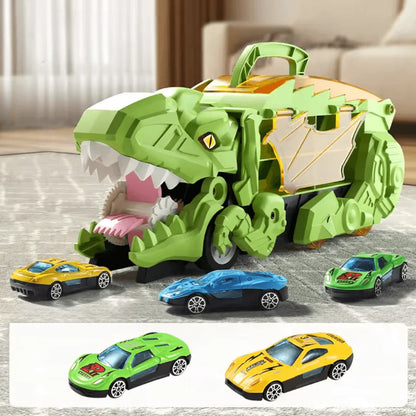 Dino Drive– Samochodzik-zabawka w kształcie dinozaura dla dzieci w wieku 3+ lat – interaktywna zabawa i nauka