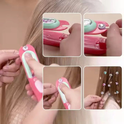 Glam Dazzle – Zestaw stempli do biżuterii do włosów dla dzieci w wieku 6+