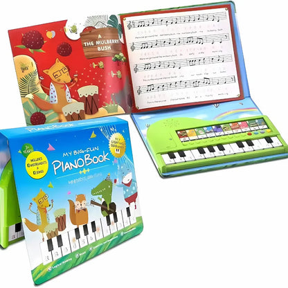 KeyTunes – Muzyczna książka na fortepian dla dzieci w wieku 3+ | Wczesna nauka i gra na instrumencie muzycznym