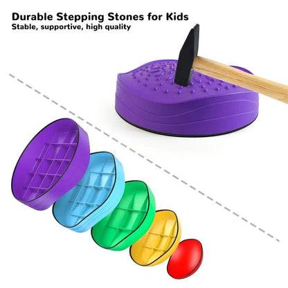 Step&Balance – Kamienie sensoryczne do ćwiczeń równowagi dla dzieci od 3 lat – wzmacniają równowagę i ruch